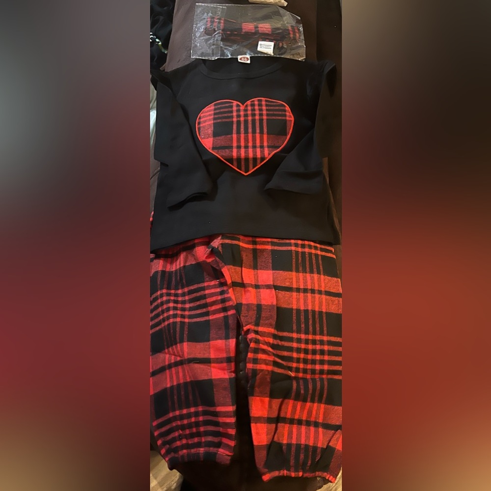 2 piece girls outfit with hair wrap
